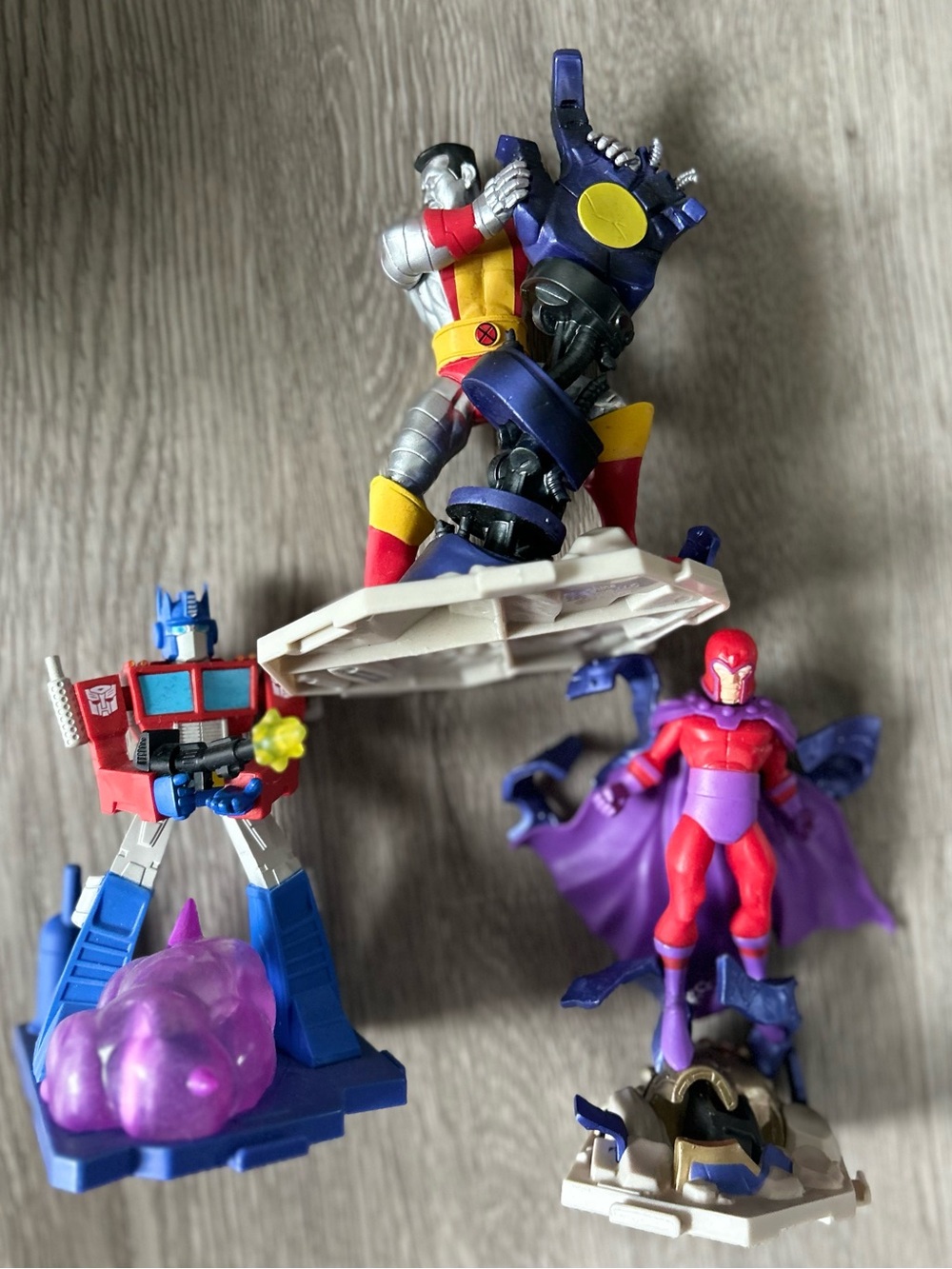 3 Transformers Cybertron Connect & Create figurines